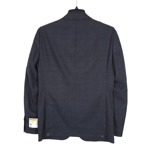 Bar III Men's Slim-Fit Stretch Sport Coat Blazer Blue Tan Plaid 40S NWT - Picture 3 of 7